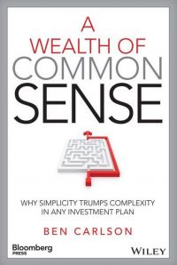 A Wealth of Common Sense: Why Simplicity Trumps Complexity In Any Investment Plan. By Ben Carlson. Bloomberg Press/Wiley. 224 pp.