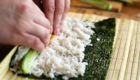 Making a California roll &hellip; up